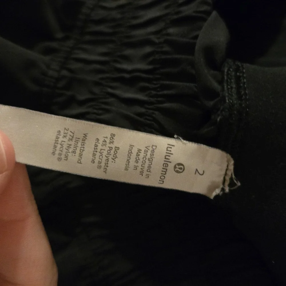 Lululemon Freshly Jogger Pants Women 2 Black Athletic Gym Athleisure Stretch 29